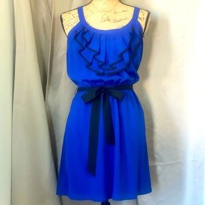 Sleeveless Blue Cocktail Dress